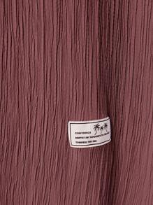 Mulvari 大碼字母補丁細節條紋針織洋裝 - 藕粉色 - 查看 6