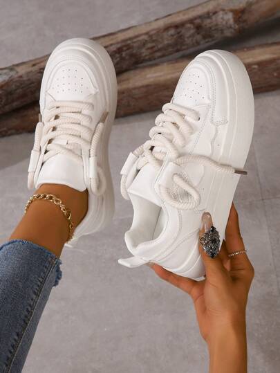 Fall/Winter Fashionable & Simple All-Match White Shoes,Sneakers For Women