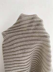 Chiquease 小高領口袋貼布毛衣背心 - 卡其色 - 查看 6