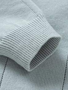 女嬰前紐扣開襟衫 - 淺藍色 - 查看 4