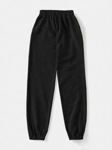 SHEIN EZwear Pantalones De Chándal Para Mujer Con Cintura Elástica