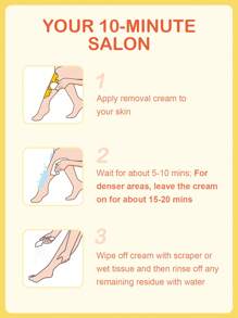 Slow Sunday Hair Removal Cream for Women, Hair Remover,Painless Flawless Depilatory Cream, Sensitive Formula Suitable for All Skin Types,Legs&Body,80g - Apricot - View 6