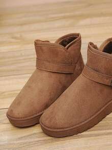 Botas De Nieve Cálidas Y De Moda Para Mujer - Marrón - Ver 3