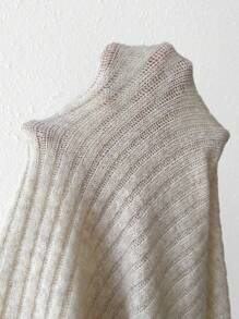 EMERY ROSE Drop Shoulder Casual Design Cardigan,Long Sleeve Tops Fall Winter Cloth For Women - Apricot - View 6