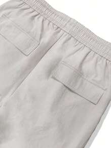 Claim Dot Men Flap Pocket Side Cargo Trousers - Beige - View 7