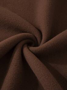 Manfinity Dauomo Men Solid Thermal Lined Sweatshirt - Coffee Brown - View 3