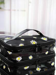 简约时尚双层化妆包收纳包