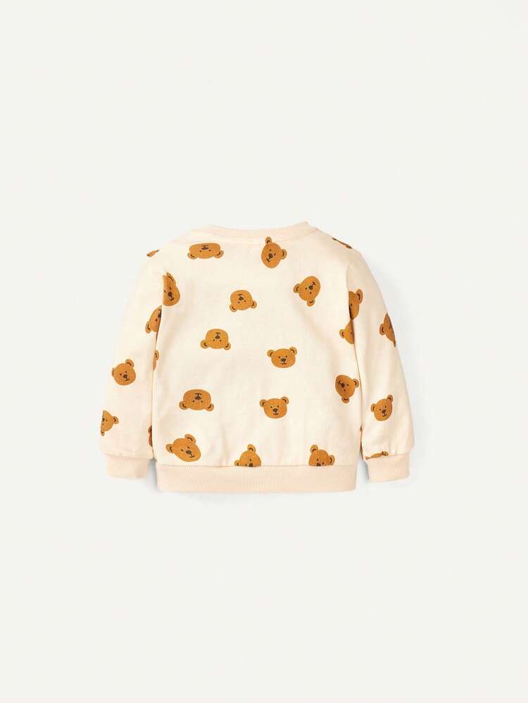 Baby Boy Cartoon Graphic Sweatshirt & Sweatpants