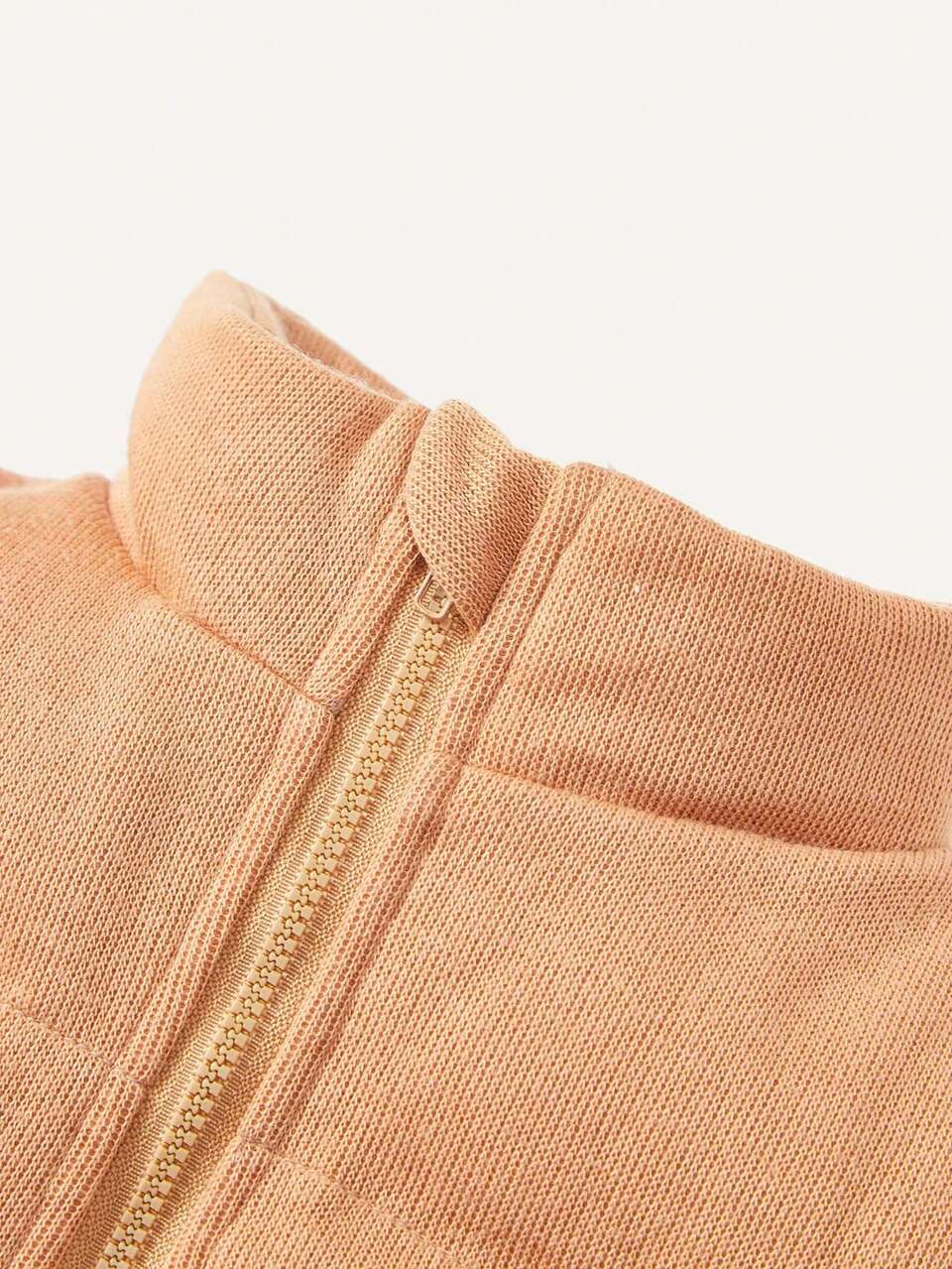 Baby Girl Cute Knitted Jacket With Padding, Thick Padded Coat For Warmth