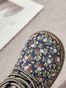 Printed Winter Warm Kids' Boots - Navy Blue - View 9
