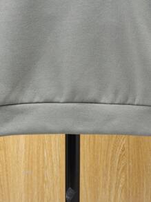 SHEIN Cậu bé Tween Đồ họa Chữ cái Áo Hoodie & Quần thể thao - Nhiều màu - Xem 7