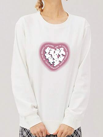 Hjärta & Citat Grafik Sweatshirts