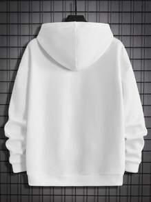 Manfinity EMRG Loose Men's Hooded Sweatshirt With Panda Print - White - View 2