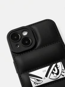 GAWX 1個字母卡通圖形泡棉TPU手機殼，適用於iPhone