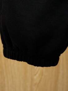 SHEIN Cậu bé Tween Đồ họa Chữ cái Áo Hoodie & Quần thể thao - Nhiều màu - Xem 9