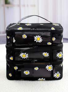 简约时尚双层化妆包收纳包