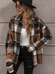 SHEIN Clasi In kẻ sọc Thả vai áo - Nhiều màu - Xem 4