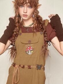 ROMWE Fairycore 1雙精靈設計耳掛 - 藕粉色 - 查看 4