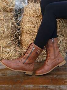 女性時尚戶外靴子