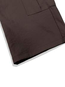 Manfinity EMRG Men Flap Pocket Side Cargo Trousers - Coffee Brown - View 8