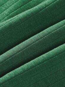 SHEIN BASICS Top bandeau unicolor tejido de canalé