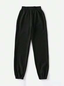 SHEIN EZwear Pantalones De Chándal Para Mujer Con Cintura Elástica