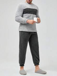Nam Khối màu Teddy Bộ PJ - Nhiều màu - Xem 4