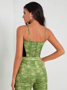 EBIB Tie Dye Asymmetrical Hem Cami Top