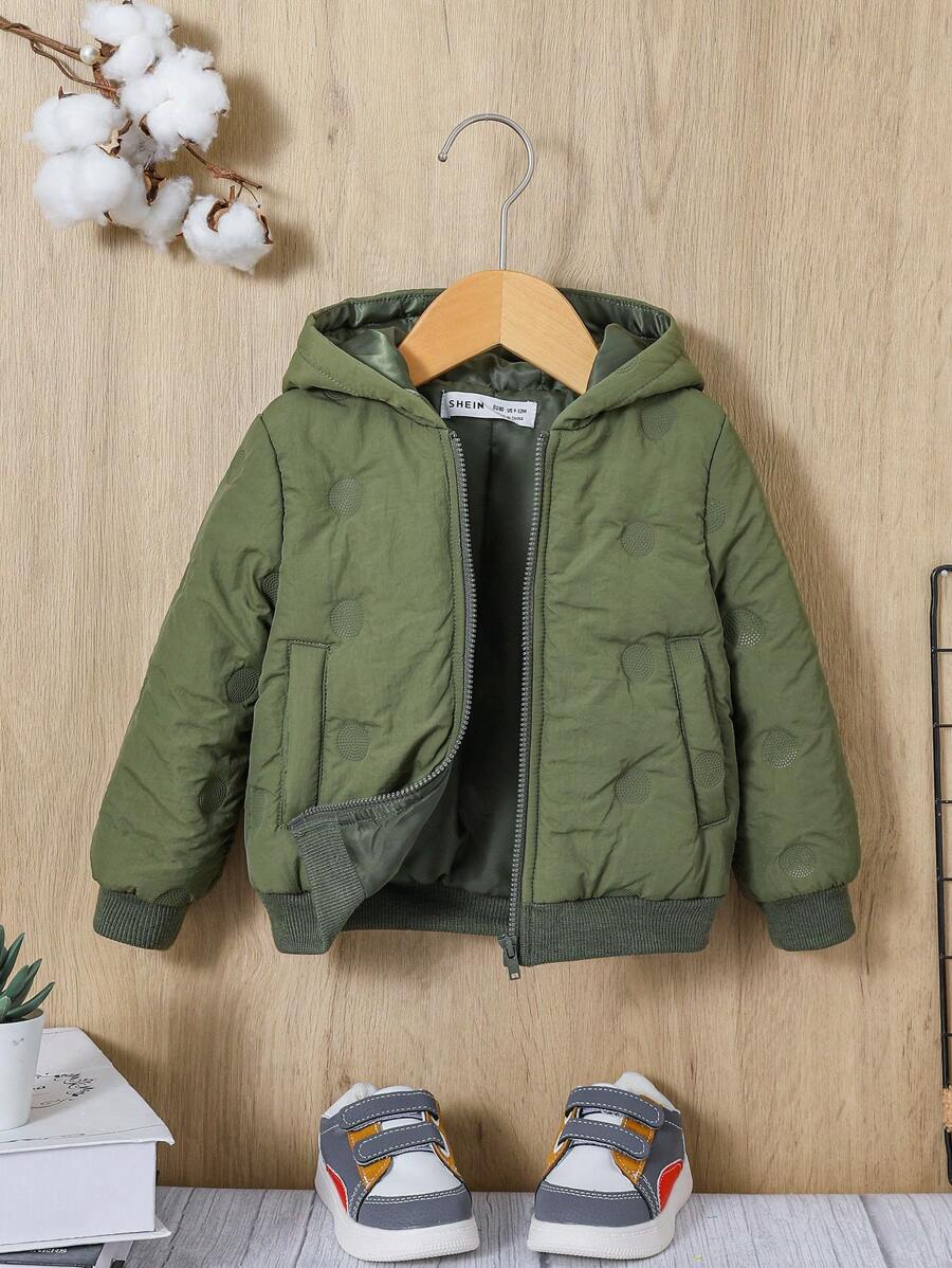 SHEIN Baby Boy Zip Up Hooded Jacket SHEIN Singapore