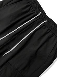 Claim Dot Quần Nam Dây kéo Túi màu trơn Đường phố - màu đen - Xem 8