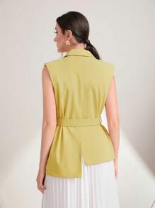 Mulvari Dekoracyjne naszycie z napisem Z paskiem Marynarka Z Kamizelką