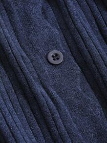 DAZY 扇贝边纽扣前开衫，秋季女装