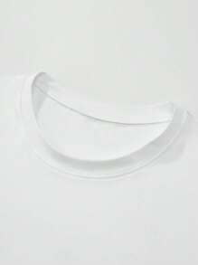 Men Letter Graphic Tee - White - View 4