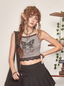 ROMWE Fairycore 1雙精靈設計耳掛 - 藕粉色 - 查看 5