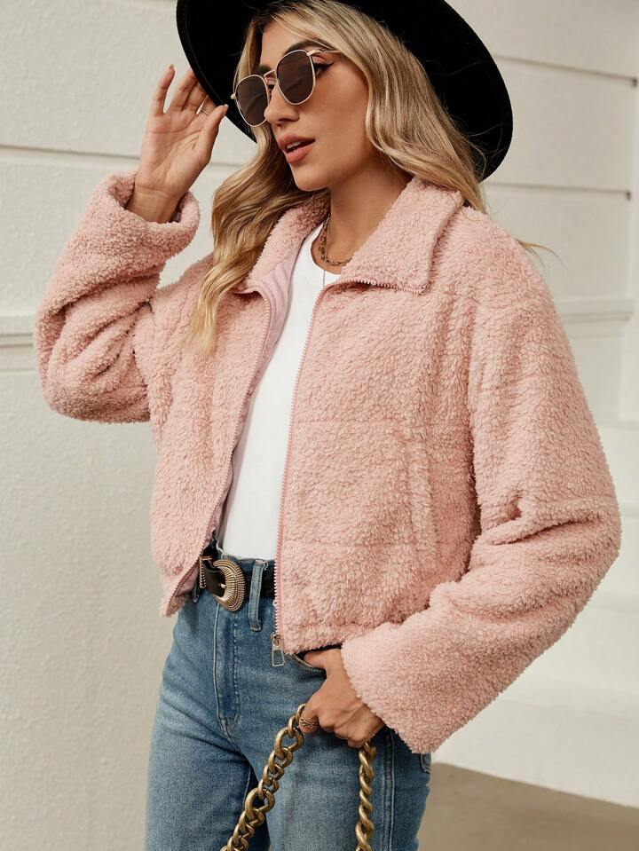 Shein teddy jacket on sale
