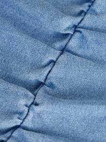 Tienermeisje Schuine zak Ruches Jeans