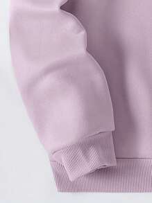 INAWLY 字母圖案加絨內裏運動衫