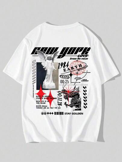 Street Life Guys Slogan Graphic Tee