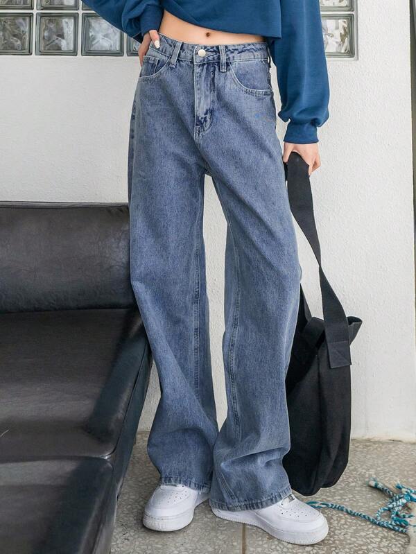 DAZY Light Wash Straight Leg Jeans,Back To School Clothes