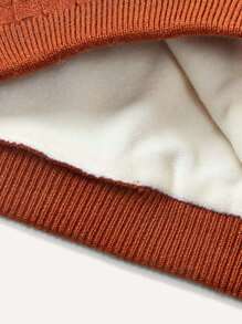 Cozy Pixies Baby Mädchen Pullover mit Buchstabe Flicken, Teddy Futter, & Strick Hose & Hut