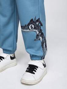 GAWX Young Boy Letter & Cartoon Graphic Sweatpants