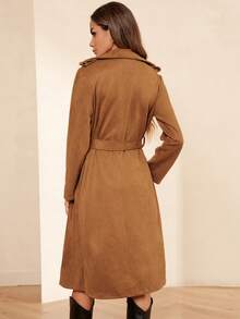 SHEIN Clasi 大翻領腰帶風衣外套