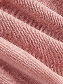 SHEIN MOD Drawstring Split Thigh Cami Dress - Baby Pink - View 4