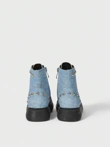de moda para niños Shorts mezclilla Botas con de metal Decoración