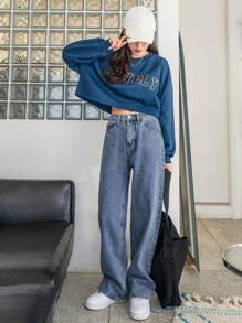 DAZY Light Wash Straight Leg Jeans,Back To School Clothes