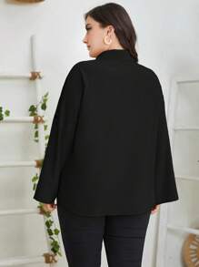 Mulvari Plus Colorblock Roll Up Sleeve Shirt