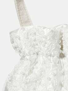 SHEIN Belle Mini Women's Drawstring Design Evening Bag - White - View 6