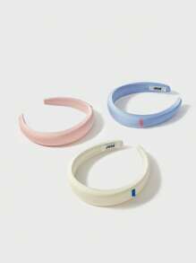 4入組時尚馬卡龍顏色髮箍套裝適合女孩日常穿著,沙灘派對,返校