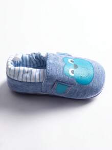 Baby Slip On Walking Shoes Cartoon Monkey Design Infant Shoes - Blue - View 2