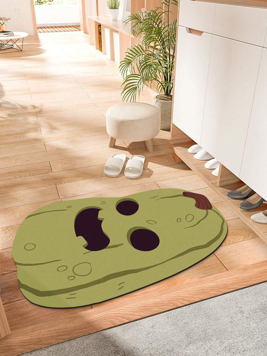SHEIN Basic living 1pc Halloween Pumpkin Mat, Non-slip Decoration Mat - Multicolor - View 1